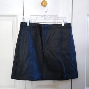 NWT Abercrombie & Fitch vegan leather skirt size L